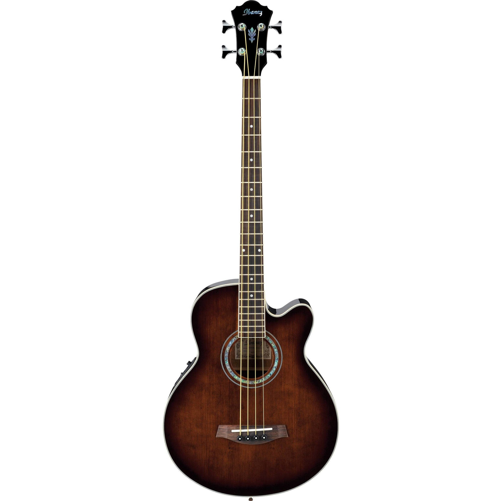 Ibanez AEB10E Acoustic-Electric Bass Guitar - Dark Violin Sunburst