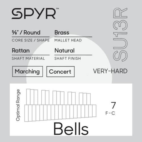Promark SPYR Nylon Bell Mallets, Hard